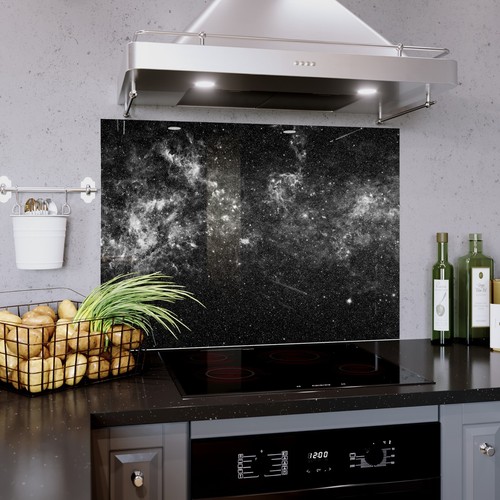 Glass splashback kitchen - glass,