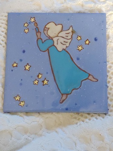 Angel star dust candle - star,